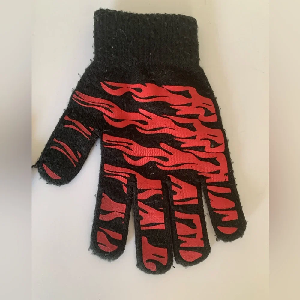 Disney Pixar Cars Knit Youth Gloves Black Red Yellow Boys